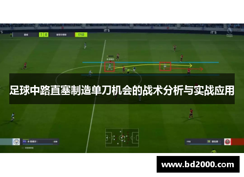 足球中路直塞制造单刀机会的战术分析与实战应用