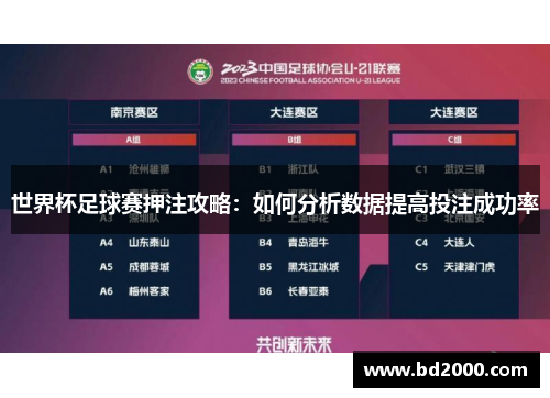 世界杯足球赛押注攻略：如何分析数据提高投注成功率